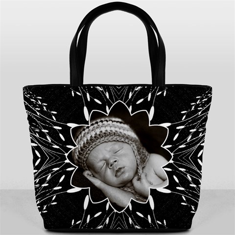 Fun Black And White Bucket Bag By Lil Back