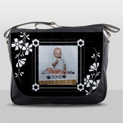 Black and White Messenger Bag Black and White Messenger Bag
