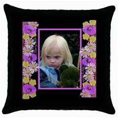 Little Poppy Throw Pillow (5 styles) - Throw Pillow Case (Black) Little Poppy Throw Pillow (5 styles) - Throw Pillow Case (Black)
