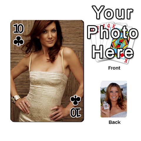 Kate Playing Cards By Karen Front - Club10