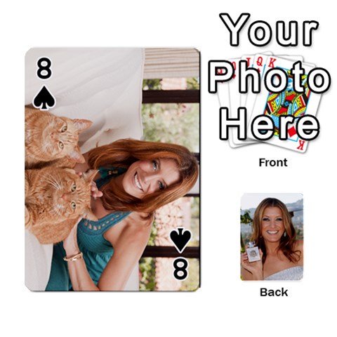 Kate Playing Cards By Karen Front - Spade8