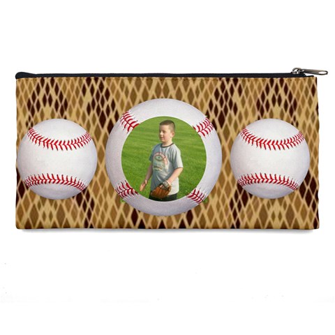 Baseball Pencil Case By Kim Blair Back