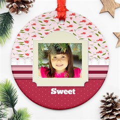 sweet - Round Ornament (Two Sides)