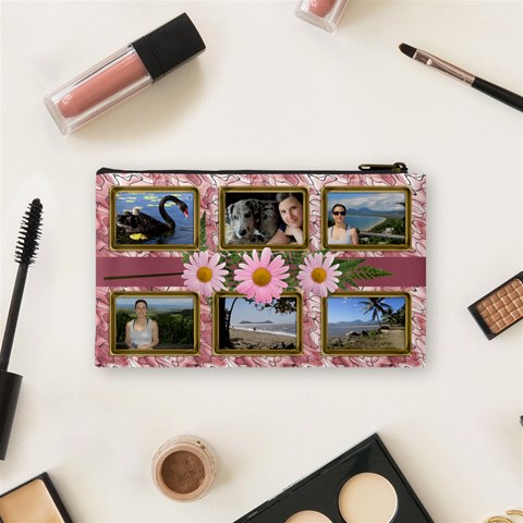 Shades Of Red Cosmetic Bag (small) By Deborah Back