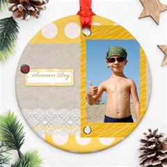 summer - Round Ornament (Two Sides) summer - Round Ornament (Two Sides)