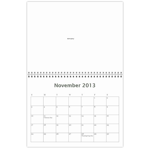 Calendar By Bryce Campbell Nov 2013