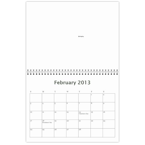 Calendar By Bryce Campbell Feb 2013