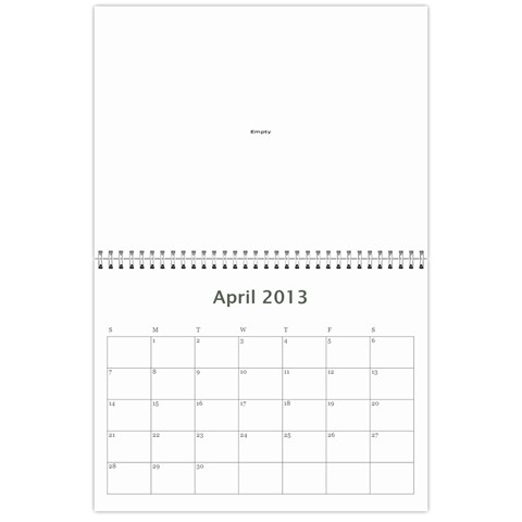 Calendar By Bryce Campbell Apr 2013