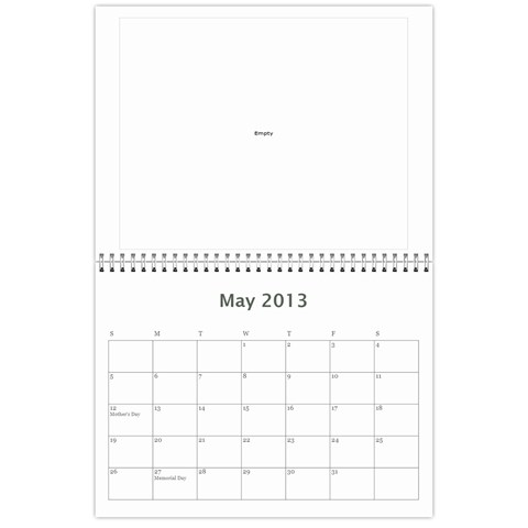 Calendar By Bryce Campbell May 2013