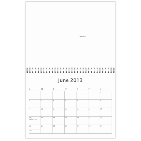 Calendar By Bryce Campbell Jun 2013