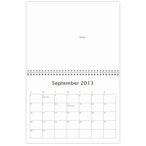 Calendar By Bryce Campbell Sep 2013