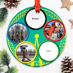 My London  Round Ornament (2 Sided) - Round Ornament (Two Sides)