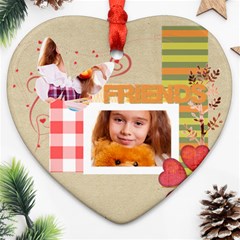 friends - Heart Ornament (Two Sides) friends - Heart Ornament (Two Sides)