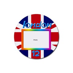London 12 Coaster - Rubber Coaster (Round)