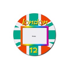 London 12 Coaster - Rubber Coaster (Round)
