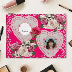 Hearts and Roses Cosmetic Bag (XL) Hearts and Roses Cosmetic Bag (XL)