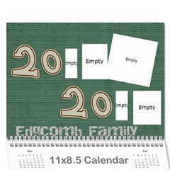 2013 - Wall Calendar 11  x 8.5  (18 Months)