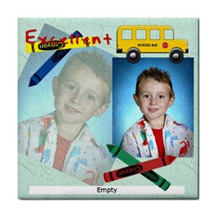 School Bus Tile Coaster
