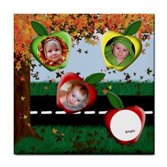 Fall Apples Tile Coaster