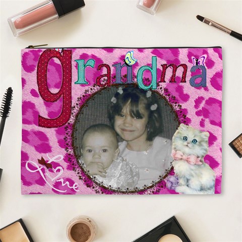 Grandma Cosmetic Bag Xl By Kim Blair Front