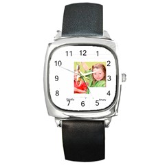 love - Square Metal Watch