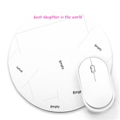 daughter - Collage Round Mousepad