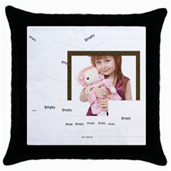 kids - Throw Pillow Case (Black)