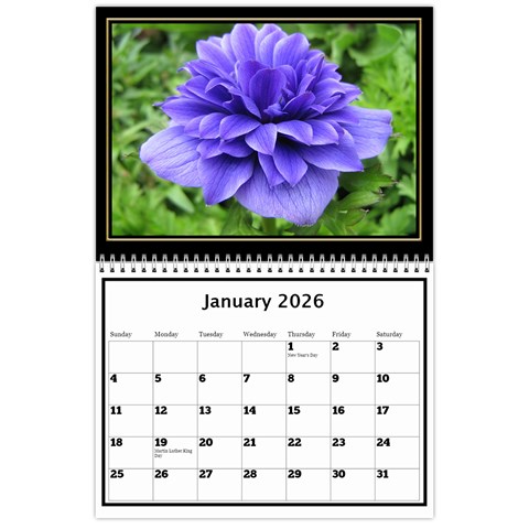 My Black And Gold  Wall Calendar 11x8 5 By Deborah Jan 2026