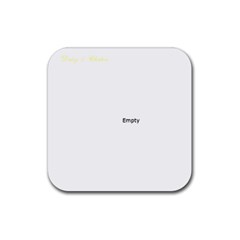 daisy coaster - Rubber Coaster (Square)