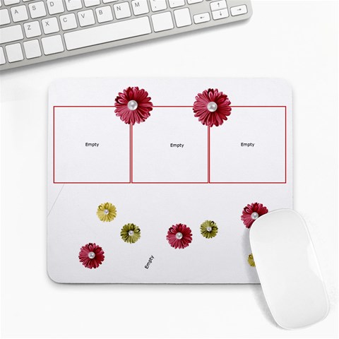 Shabby Rose 9.25 x7.75  Mousepad - 1