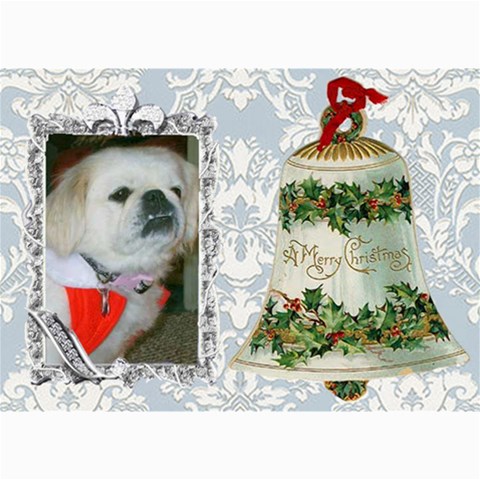 Victorian Christmas Bell Post Card By Kim Blair 7 x5  Photo Card - 3