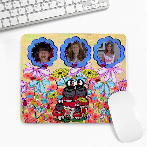 Ladybug Family Mousepad By Kim Blair 9.25 x7.75  Mousepad - 1