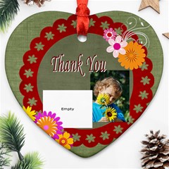 thank you - Ornament (Heart)