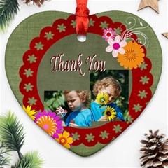 thank you - Heart Ornament (Two Sides) thank you - Heart Ornament (Two Sides)