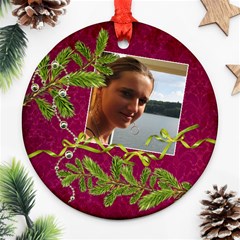 ShabbyChristmas Vol1 - Ornament(round)  - Ornament (Round)