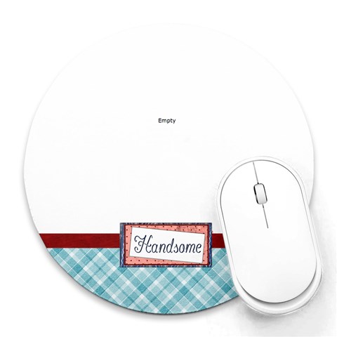Stef Round Mousepad By Charity Howard 8 x8  Round Mousepad - 1