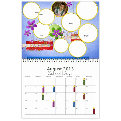 2013 Calendar By Loralie Aug 2013