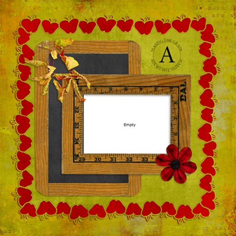 Reading, By Janet 12 x12  Scrapbook Page - 1