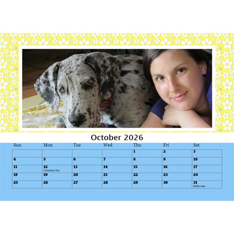 Happy Days Desktop Calendar (any Year) 8 5x6 By Deborah Oct 2026