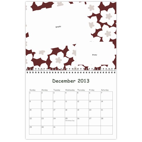 Calendar For Cheryl 2013 By Carrie Wardell Dec 2013