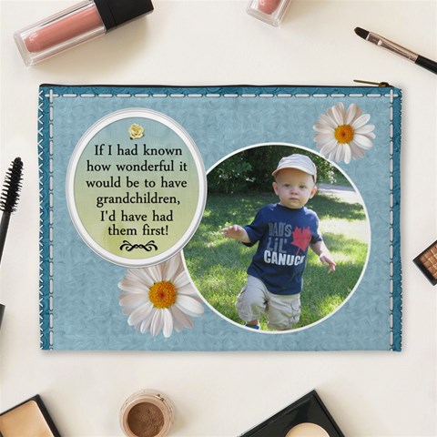 Proud Grandma Xl Cosmetic Bag By Lil Back