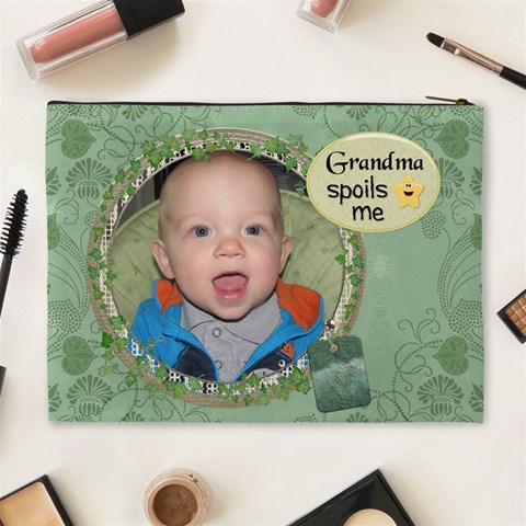 Grandma Spoils Me Xl Cosmetic Bag By Lil Back