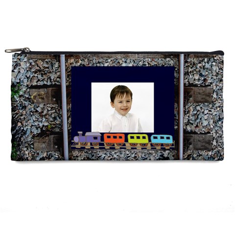 Train Pencil Case By James Novak Front