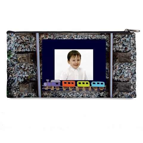 Train Pencil Case By James Novak Back