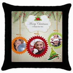 Christmas (5 styles) - Throw Pillow Case (Black) Christmas (5 styles) - Throw Pillow Case (Black)