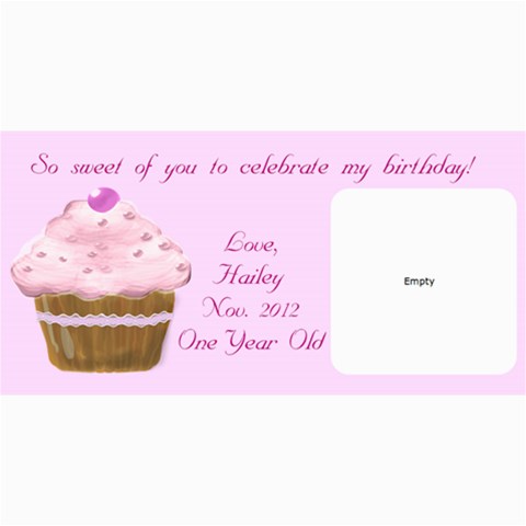 Hailey Thank You s By Becky 8 x4  Photo Card - 2