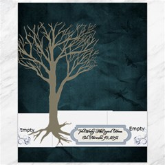 Melissa Guest Book dark blue yellow - Canvas 16  x 20 