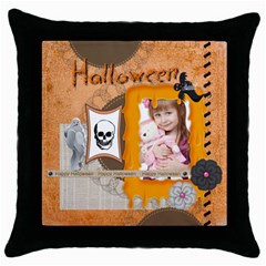 halloween (5 styles) - Throw Pillow Case (Black) halloween (5 styles) - Throw Pillow Case (Black)