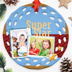 super star - Round Filigree Ornament (Two Sides) super star - Round Filigree Ornament (Two Sides)