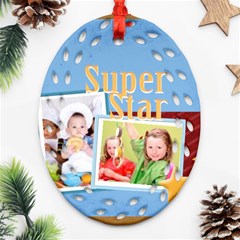 super star - Oval Filigree Ornament (Two Sides) super star - Oval Filigree Ornament (Two Sides)